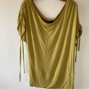 NWT BCBG Yellow Tunic Top